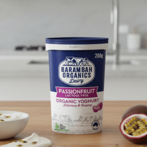 Barambah Organics Passionfruit Yoghurt 200g - Buy Online Sydney | Frozberries
