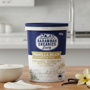 Barambah Organics Vanilla Yoghurt 500g - Buy Online Sydney | Frozberries