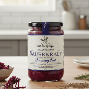 Herbs of Life Carraway Seed Sauerkraut 600g - Buy Online Sydney | Frozberries