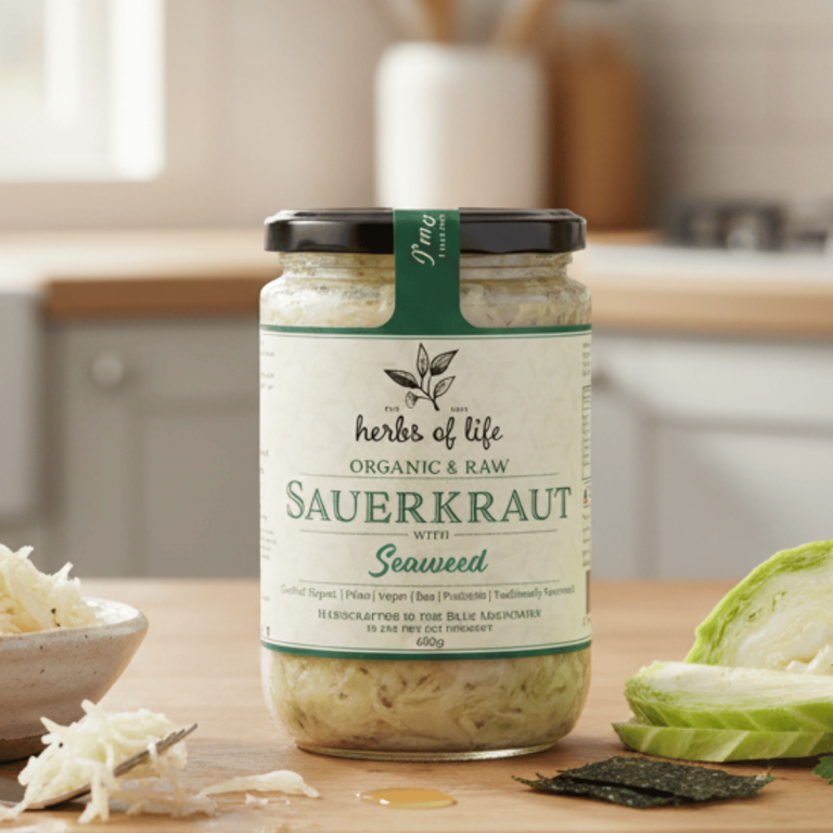 Herbs of Life Seaweed Sauerkraut 600g - Buy Online Sydney | Frozberries
