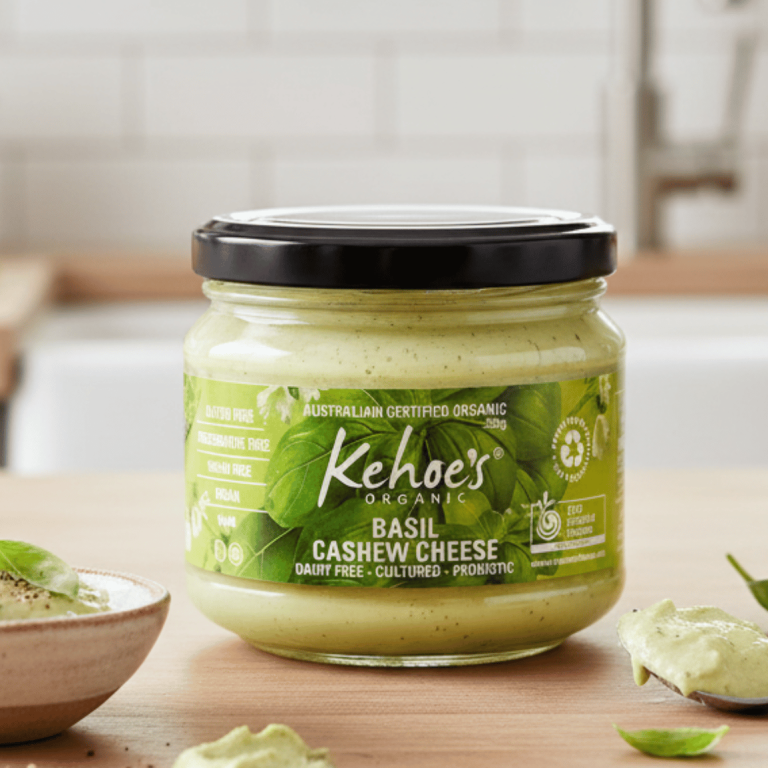 Kehoe's Organic Basil Cashew Cheese 250g - Buy Online Sydney | Frozberries