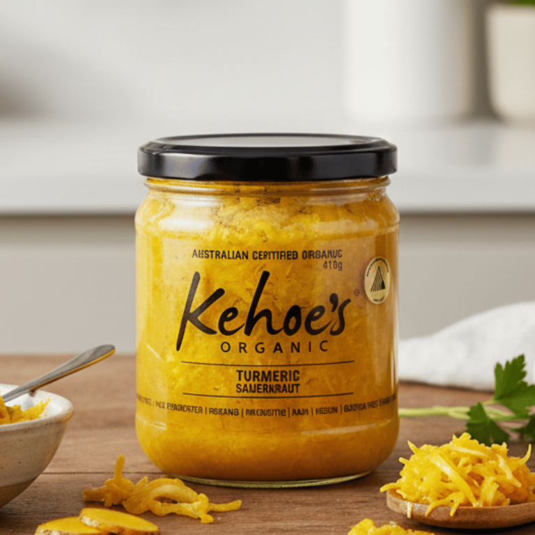 Kehoe’s Organic Turmeric Sauerkraut 410g - Buy Online Sydney | Frozberries