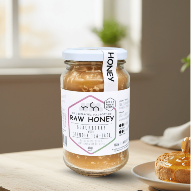 Raw Honey Blackberry Slender Tea Tree Honey 1 Kg - Buy Online Sydney | Frozberries
