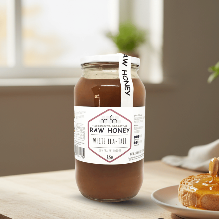 Raw Honey Organic White Tea Tree Honey 1kg - Buy Online Sydney | Frozberries