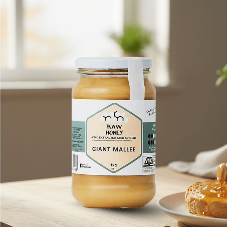 Raw Honey White and Giant Mallee 1Kg - Buy Online Sydney | Frozberries