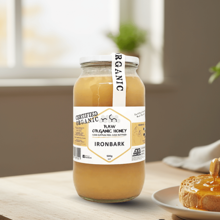 Raw Organic Honey Iron Bark 500g - Buy Online Sydney | Frozberries