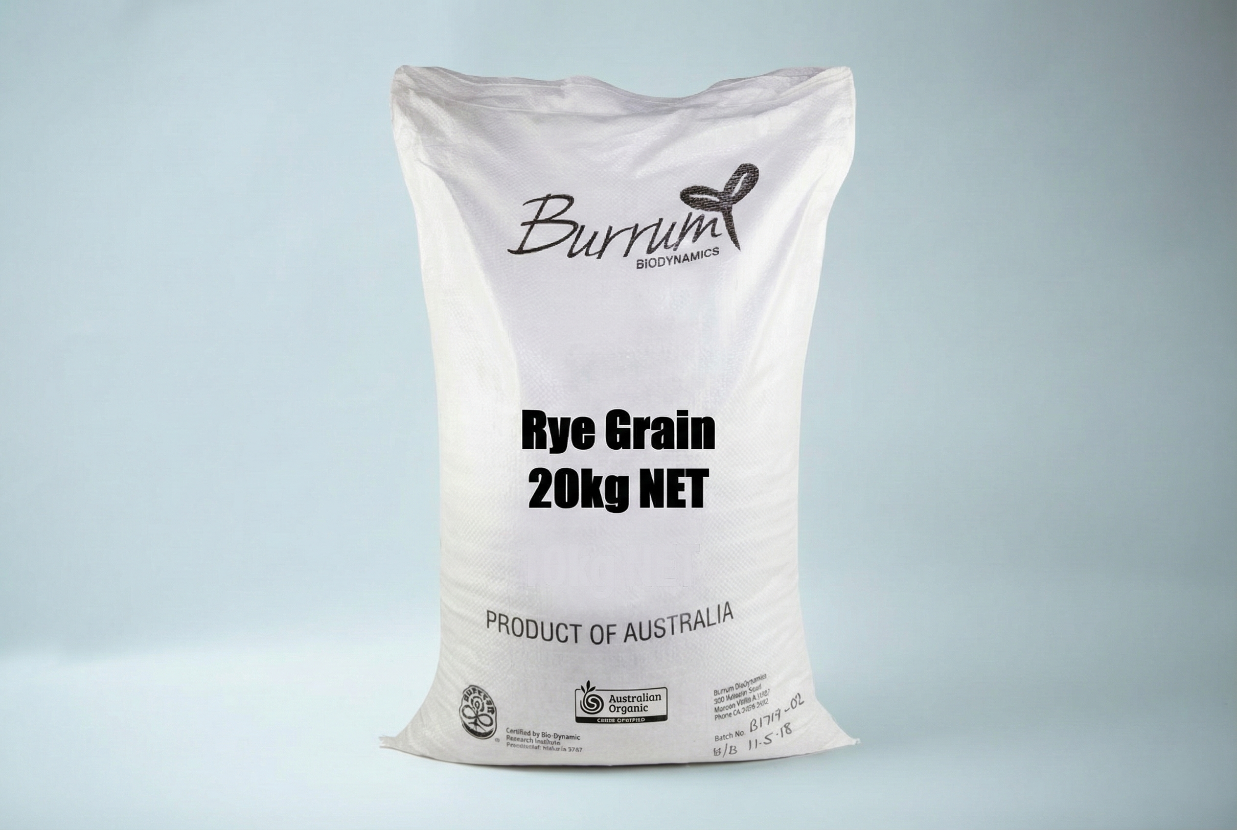 Biodynamics Rye Grain 20Kg - Buy Online Sydney | Frozberries